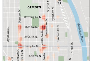 Hot spots in north Minneapolis