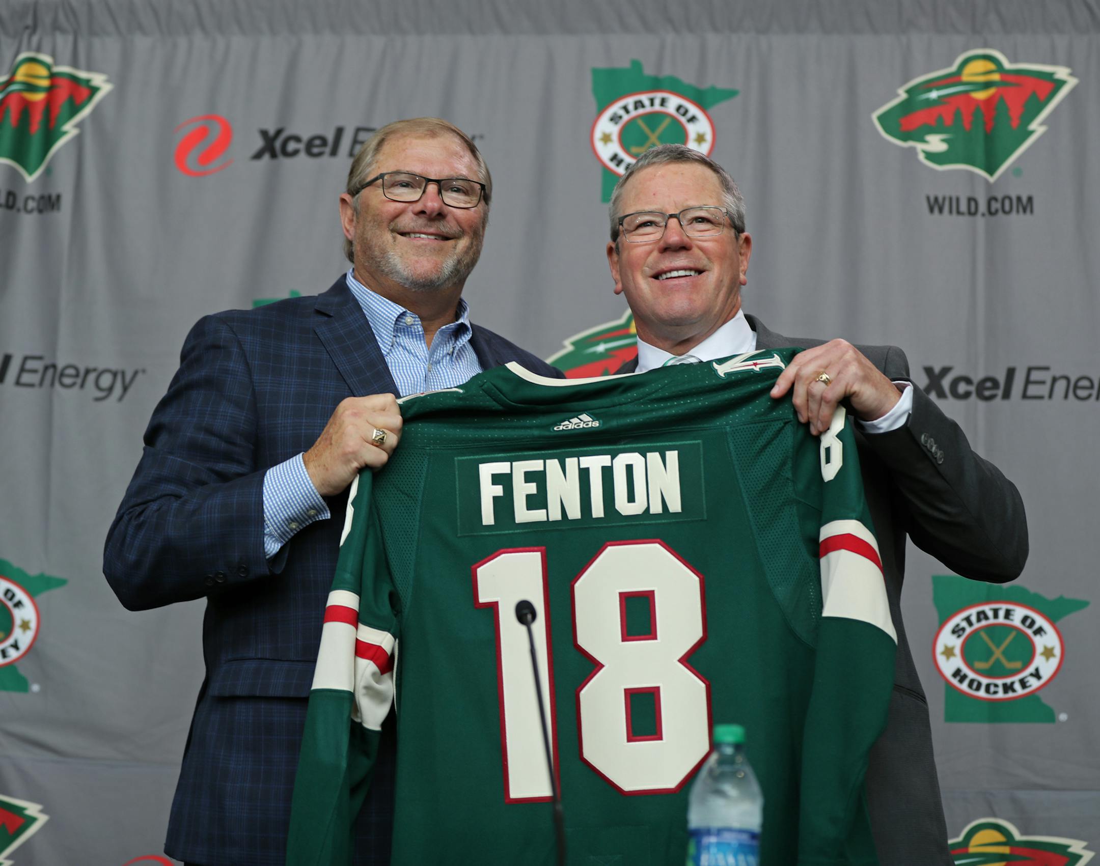 Minnesota Wild owner Craig Leipold introduced Paul Fenton as the team's General Manager and Alternate Governor. ] Shari L. Gross ï shari.gross@startribune.com The Minnesota Wild introduced Paul Fenton as the team's general manager on Tuesday, May 22, 2018 inside the Xcel Energy Center in St. Paul.