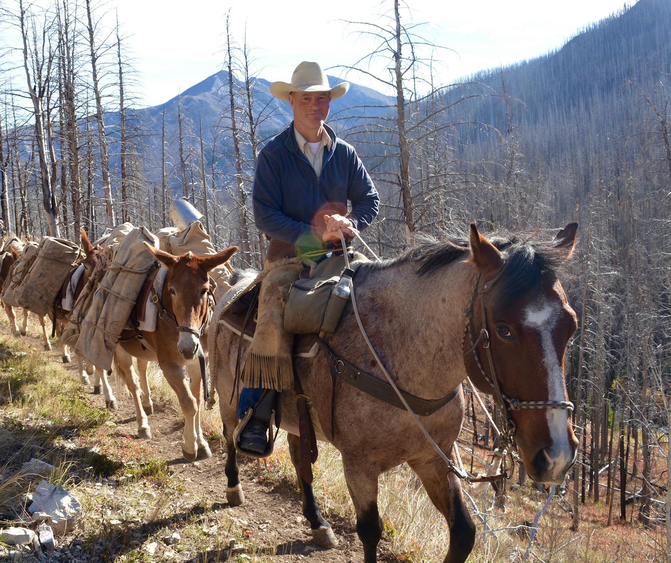 Discovery Communications Dusty Cary on pack trip in "Rancher, Farmer, Fisherman." ORG XMIT: Producer Deliverable