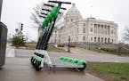 Lime scooters were available in St. Paul last year.