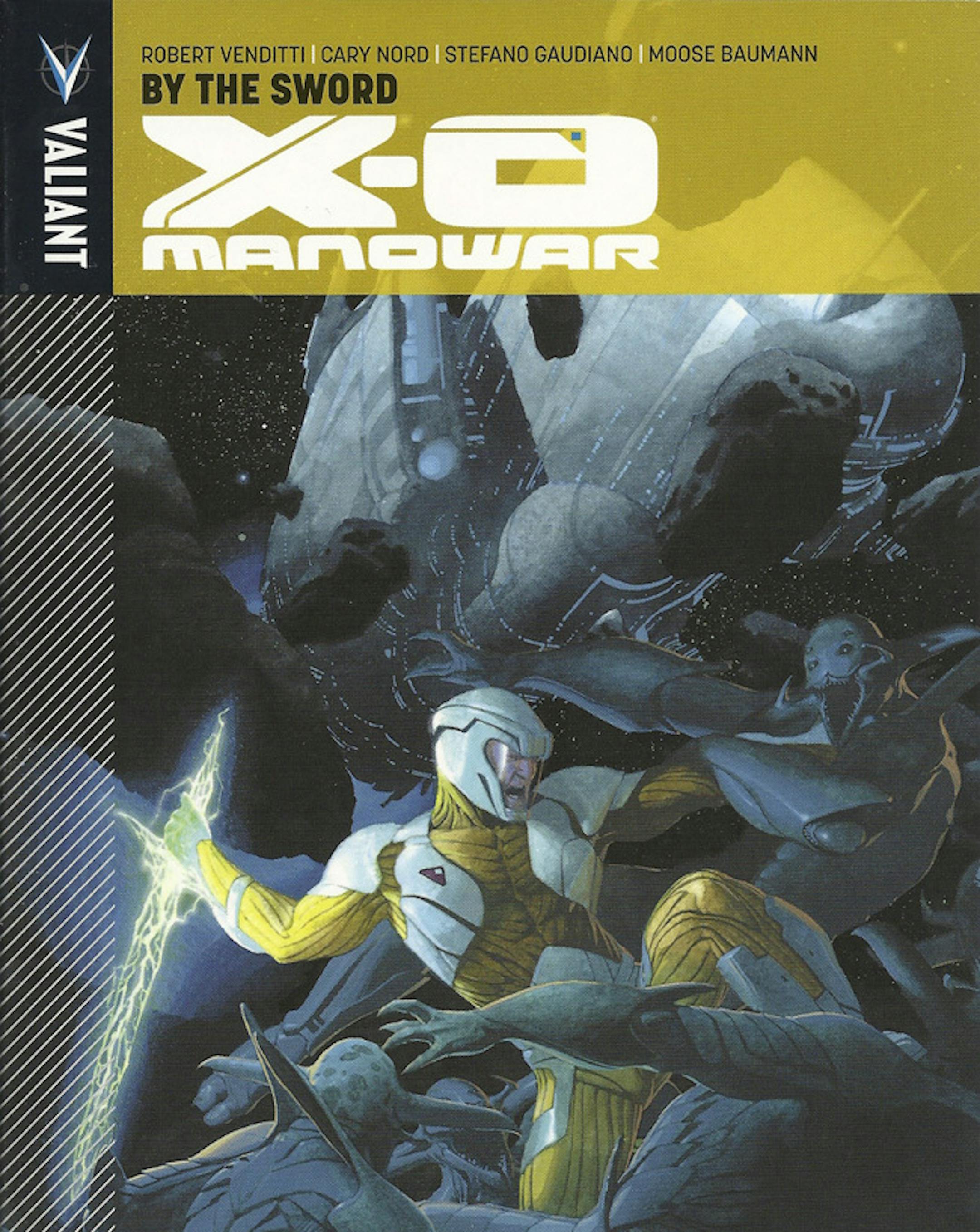 SH13C223COMICS March 26, 2013 -- "X-O Manowar" follows a fifth-century warrior in alien armor exploring the modern world. (SHNS photo courtesy Valiant Entertainment Inc.)