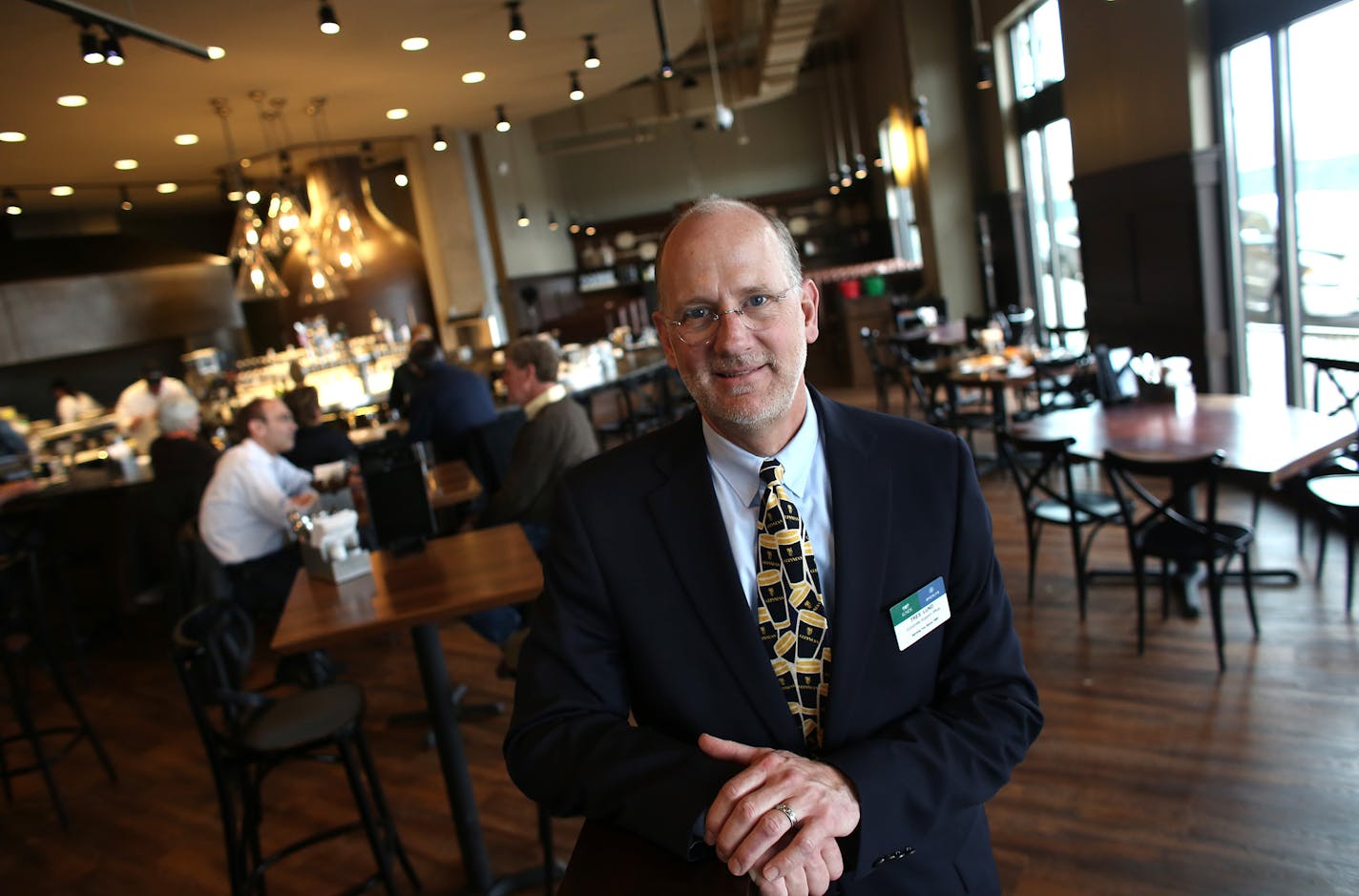 Tres Lund, of Lunds & Byerly's, stood in their new restaurant/ deli. ] (KYNDELL HARKNESS/STAR TRIBUNE) kyndell.harkness@startribune.com At the new Lunds & Byerly's Kitchen in Wayzata Min, Tuesday March 18, 2014.