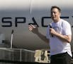 SpaceX CEO Elon Musk congratulates teams competing on the Hyperloop Pod Competition II at SpaceX's Hyperloop track in Hawthorne, Calif., Sunday, Aug 2