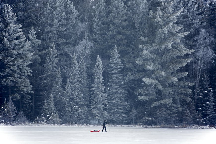 Skiers and snowshoers, like Bill DeZelar here, can enjoy trails nestled into the beautiful Superior National Forest. ] Historic National Forest Lodge BRIAN PETERSON &#x2022; brianp@startribune.com Isabella, MN - 1/17/2015