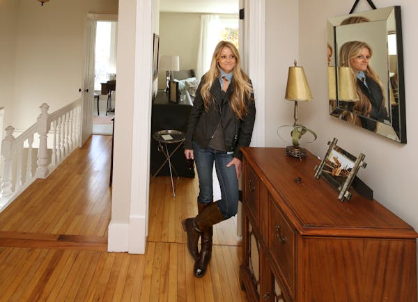 TV's "Rehab Addict" Nicole Curtis in a house she recently renovated in north Minneapolis. The house is featured on her show and is now for sale.