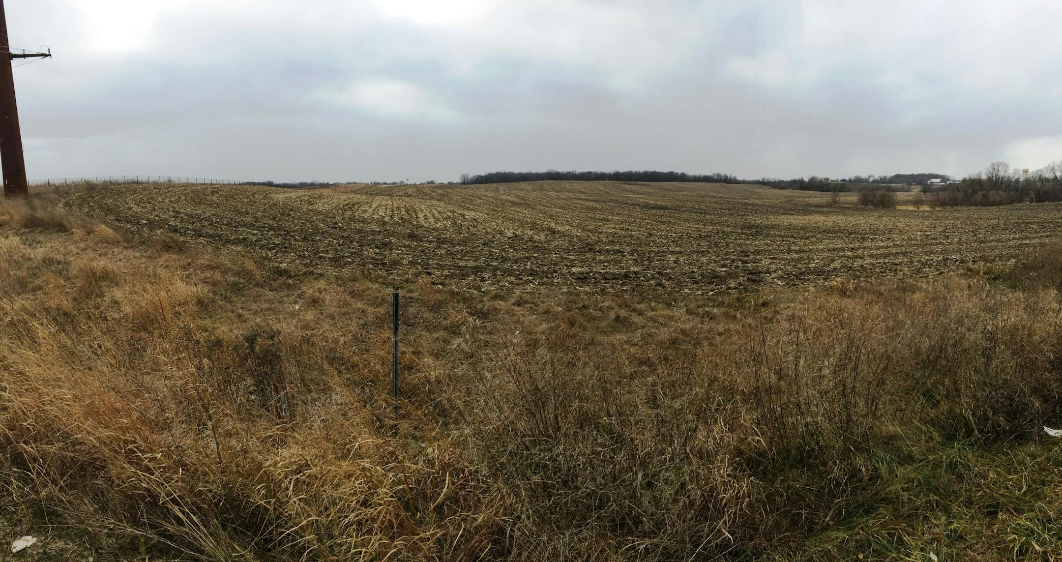 Farm land in Chaska that city officials hope will one day become a business park.