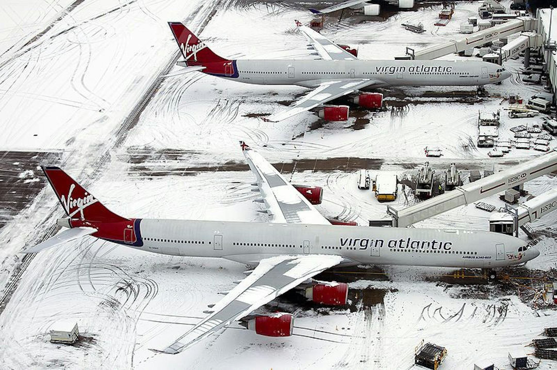 Virgin Atlantic Airways Airbus A340-642 G-VSHY at London Heathrow Airport in 2010