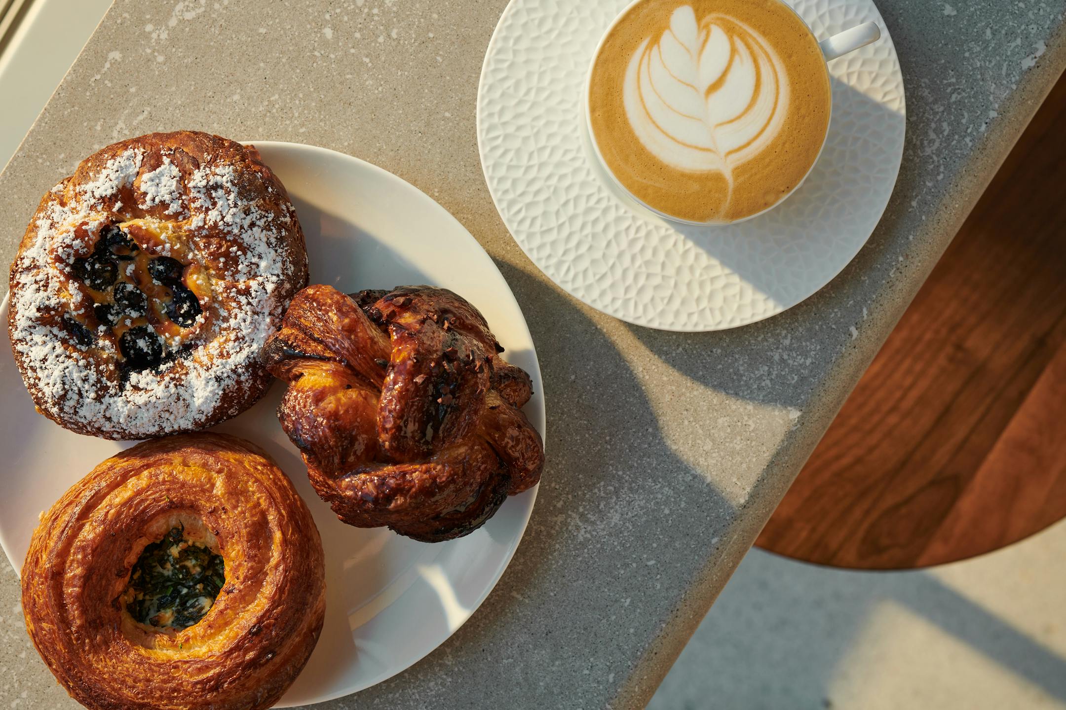 Photo Credit Roy Son; Pastries and coffee at from Socca at the Four Seasons Hotel in downtown Minneapolis