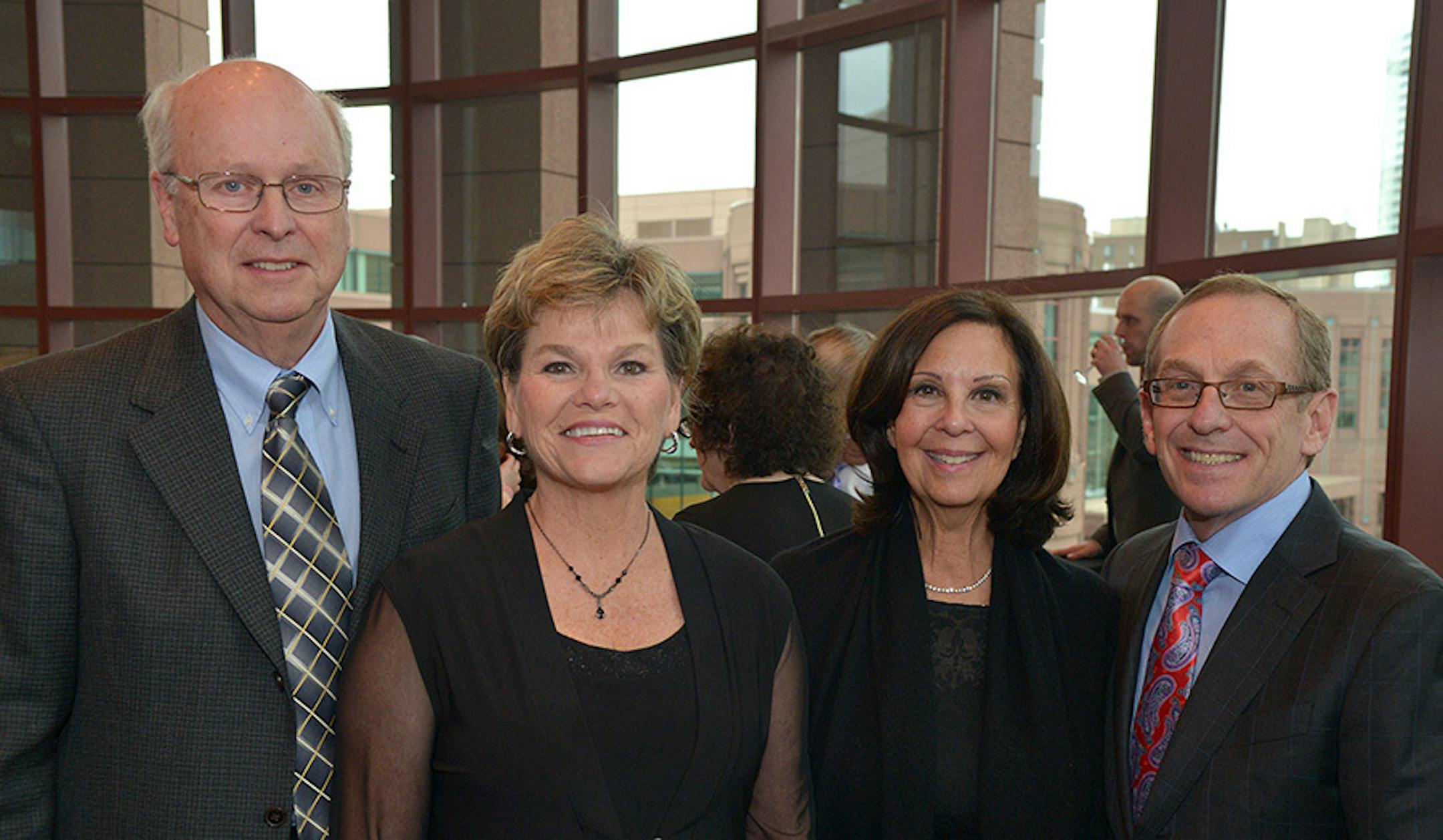 From left, Bob and Nora Fox and Judy and Steve Schumeister.