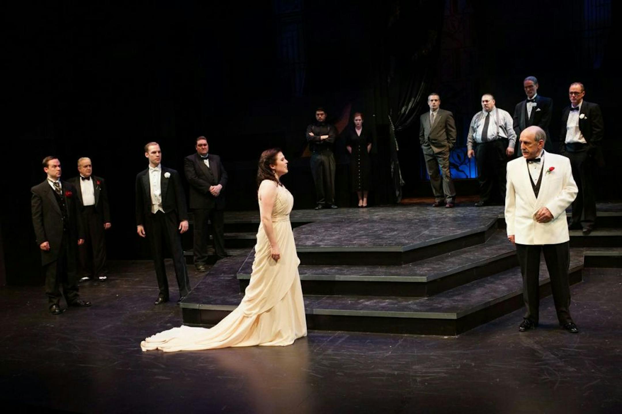 Raye Birk (right) in "King Lear"