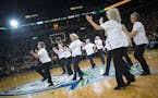 The Lynx Senior Dancers performed at Tuesday night's Lynx finals game.