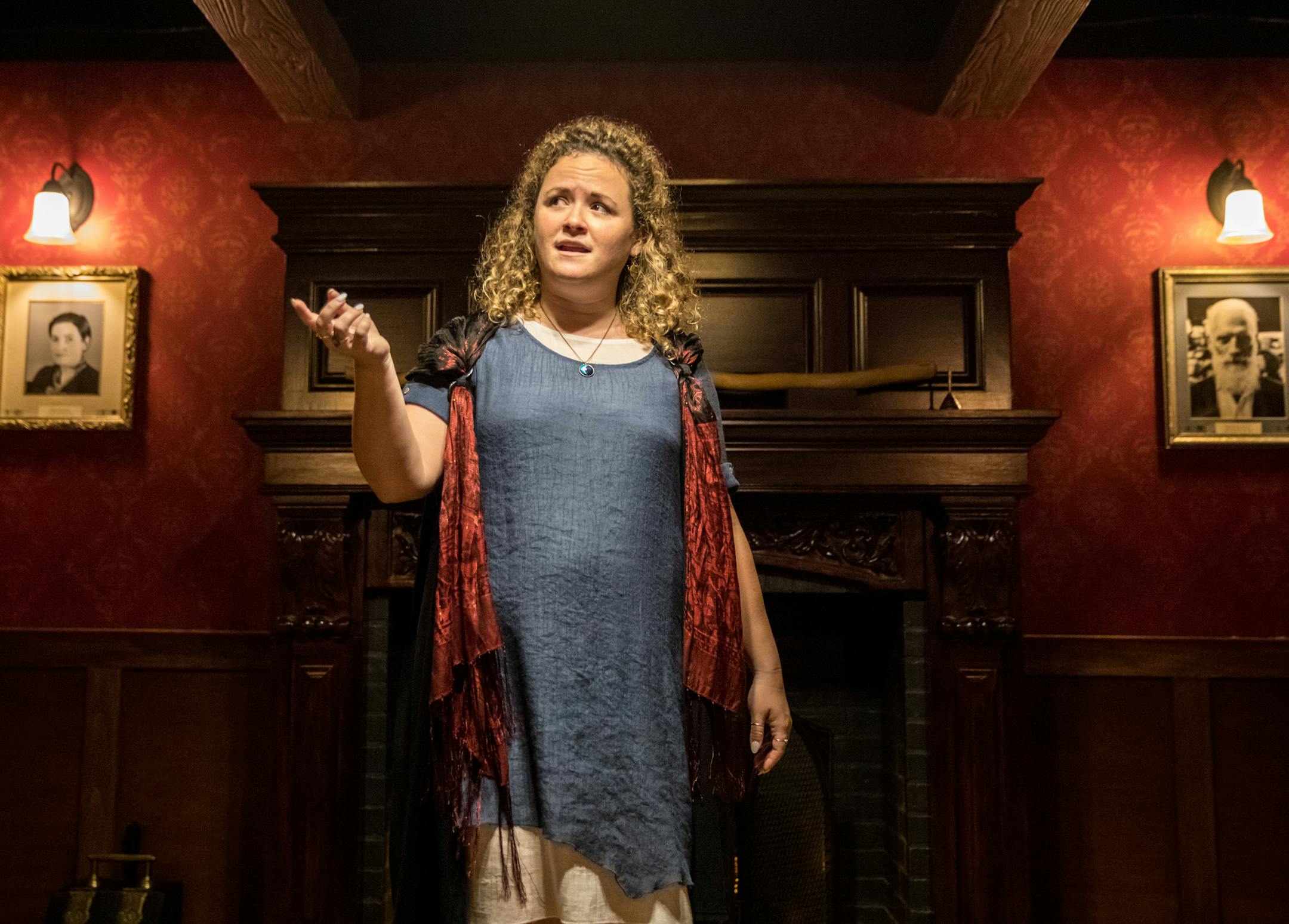 Tara Borman leads puzzle enthusiasts and theatergoers into Walking Shadow's "Cabal," ten people at a time.