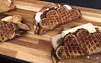 Waffle "sandwiches" at Nordic Waffles.