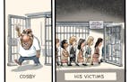 Sack cartoon: Bill Cosby
