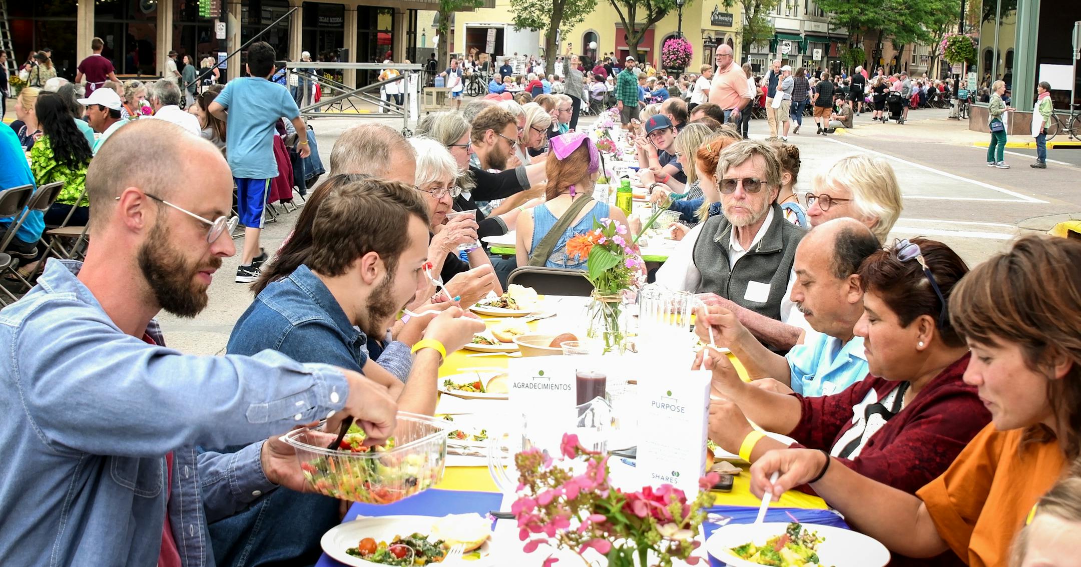 Hundreds of volunteers kept the event running smoothly.