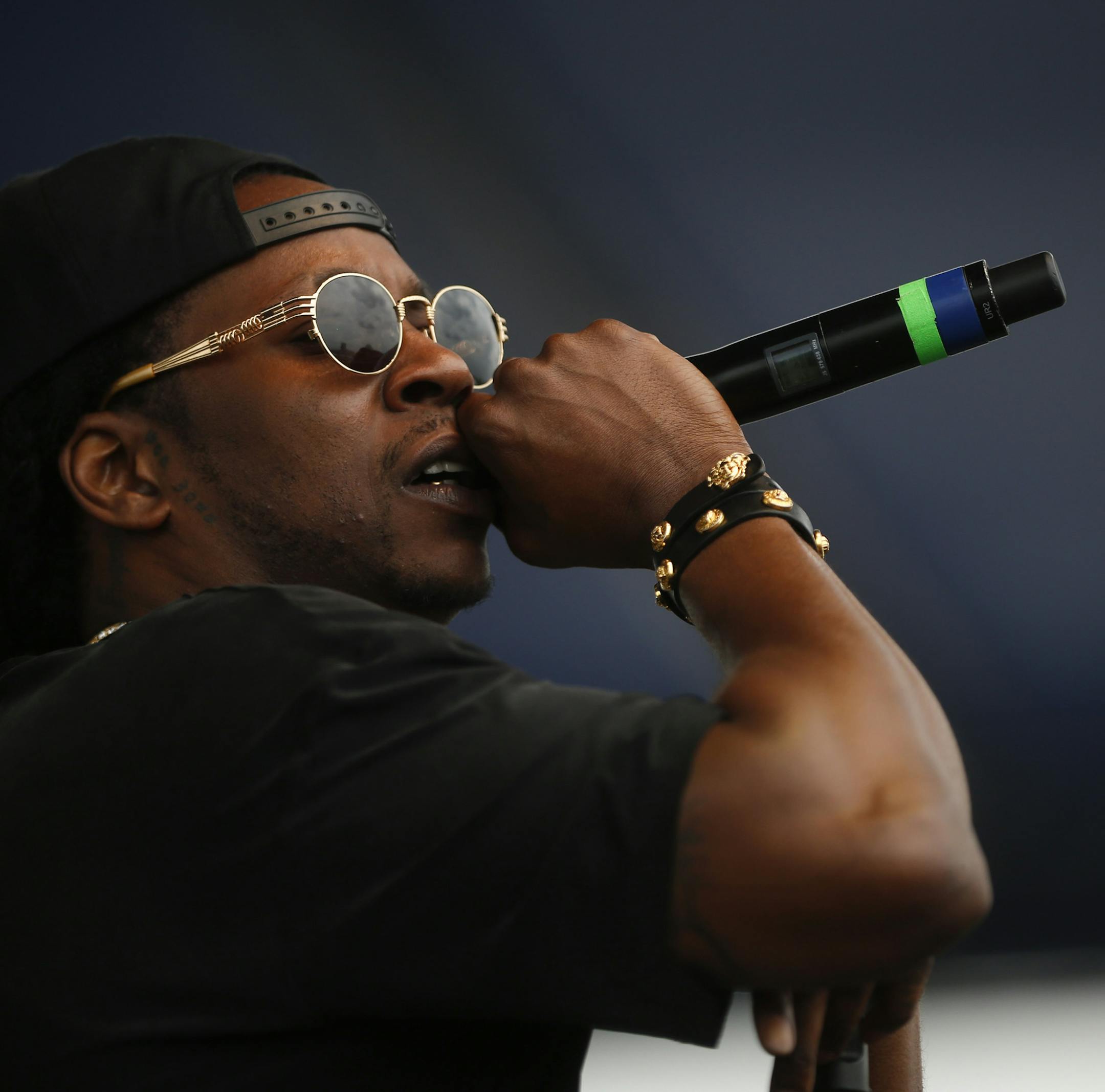 2 Chainz during his set at Soundset Sunday afternoon. ] JEFF WHEELER ‚Ä¢ jeff.wheeler@startribune.com The annual Soundset indie rap festival descended on Canterbury Park in Shakopee Sunday, May 25, 2014 for the seventh year in a row. ORG XMIT: MIN1405251958560361