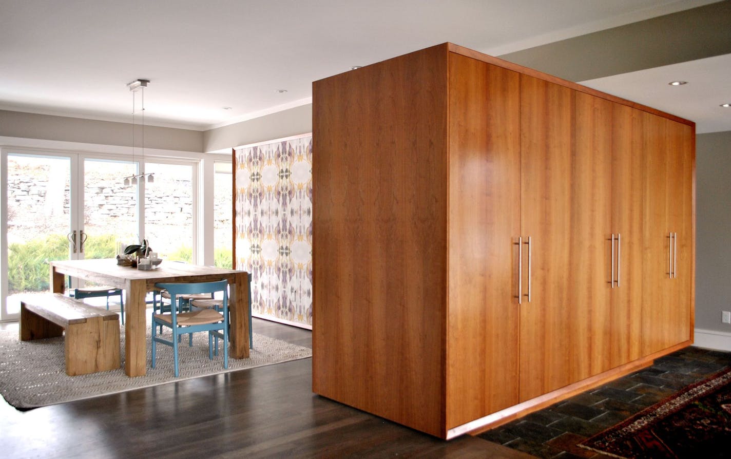 Everyday Solutions - Cherry storage cabinet by Peterssen/Keller Architecture. Provided