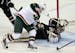 Wild left wing Zach Parise scored against Stars goalie Kari Lehtonen during the first period of the Wild's 7-4 victory Monday.