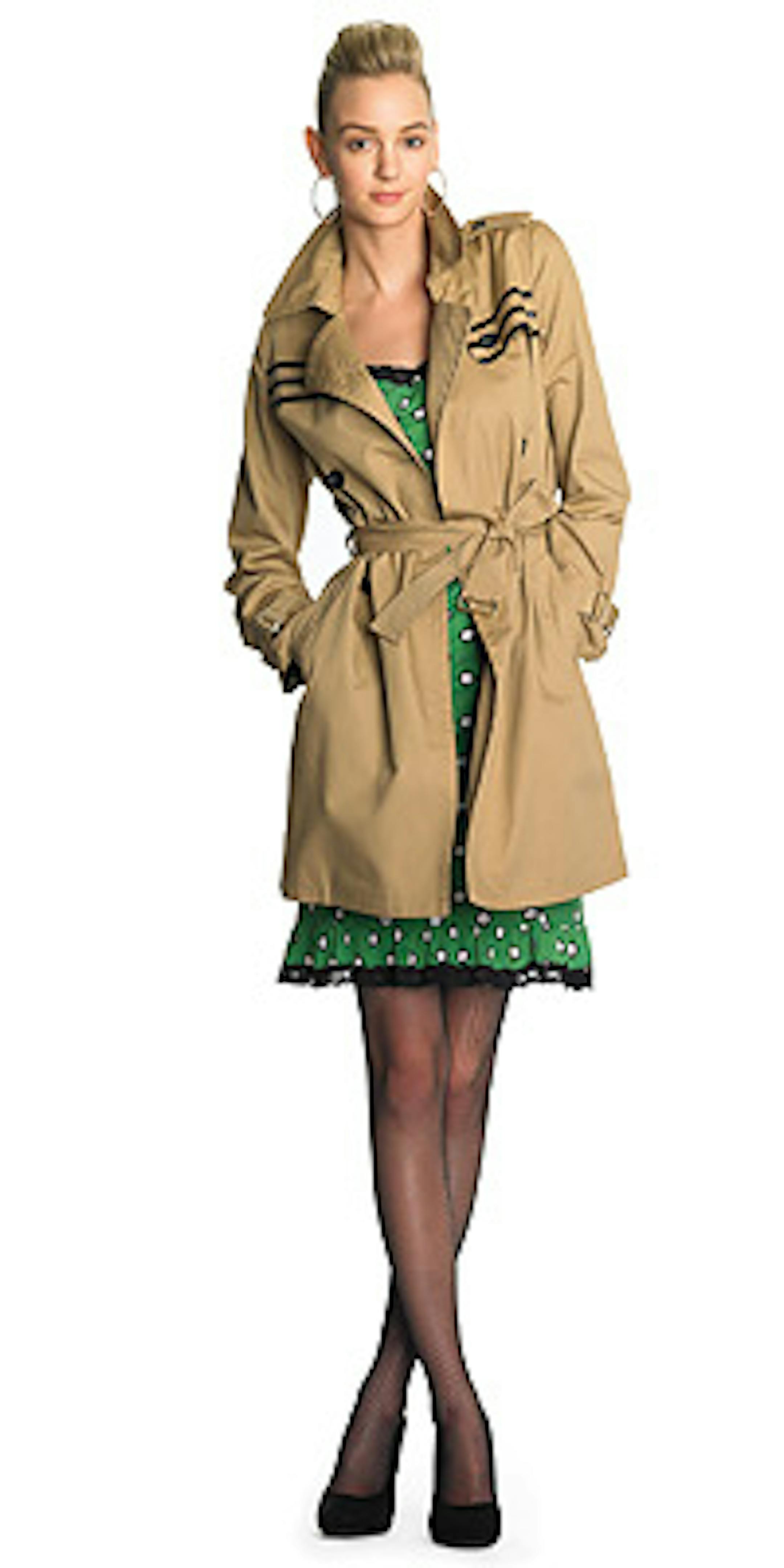 Jean Paul Gaultier for Target trench ($59.99) and dress ($34.99).