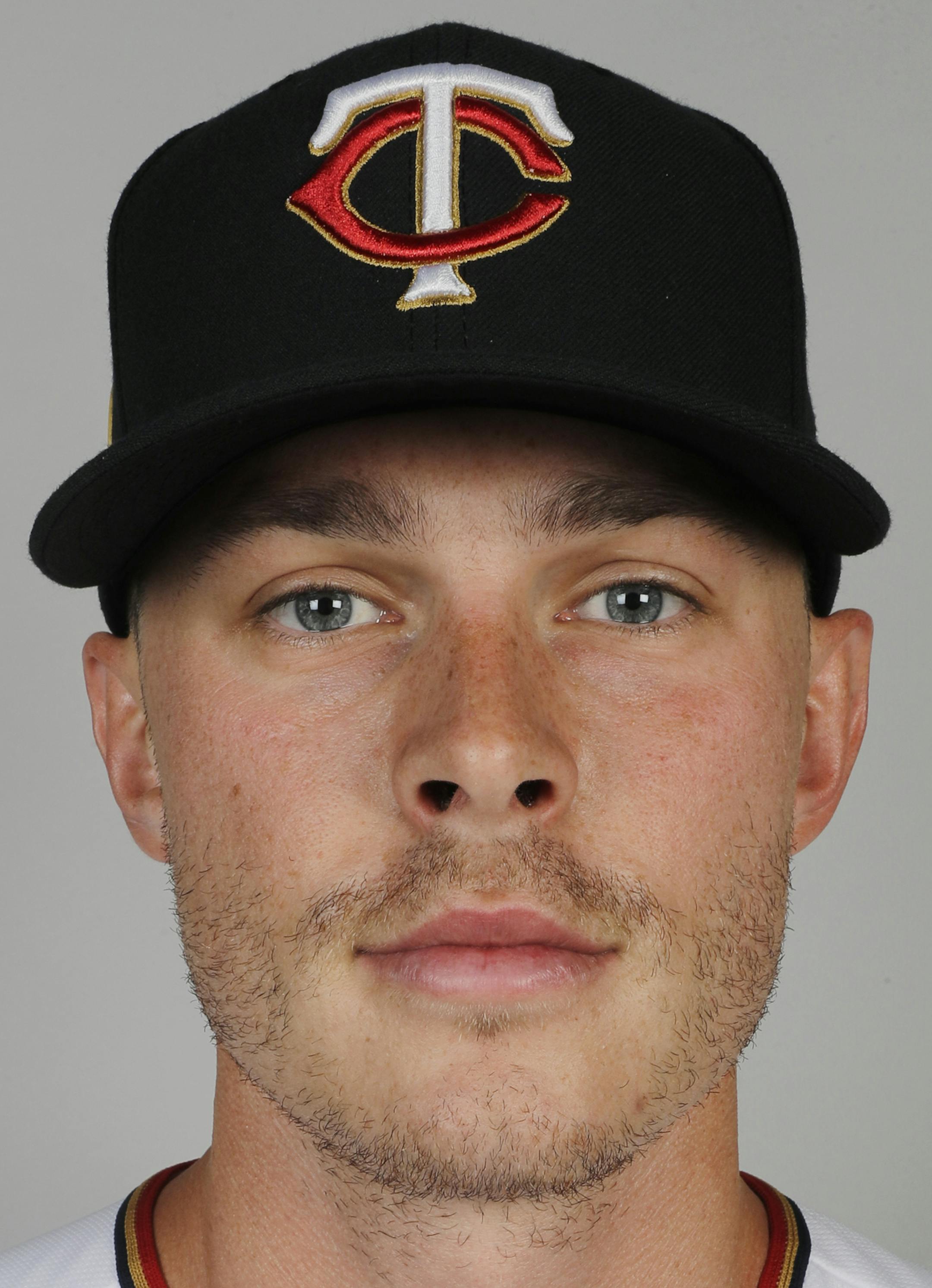 This is a 2020 photo of Max Kepler of the Minnesota Twins baseball team. This image reflects the Twins 2020 active roster as of Thursday, Feb. 20, 2020, when this image was taken. (AP Photo/Brynn Anderson) ORG XMIT: FLBA