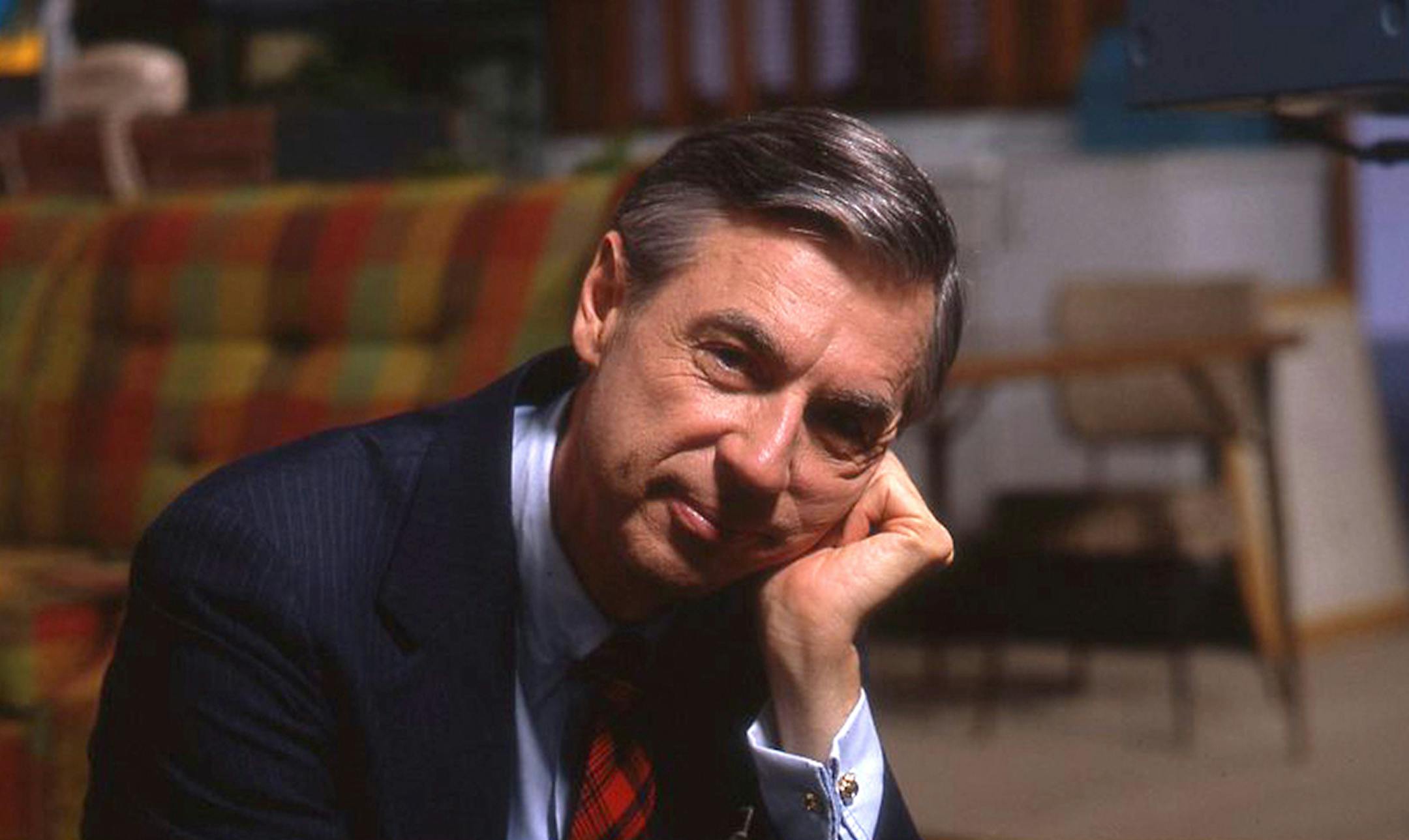 This image released by Focus Features shows Fred Rogers on the set of his show "Mr. Rogers Neighborhood" from the film, "Won't You Be My Neighbor." (Jim Judkis/Focus Features via AP)