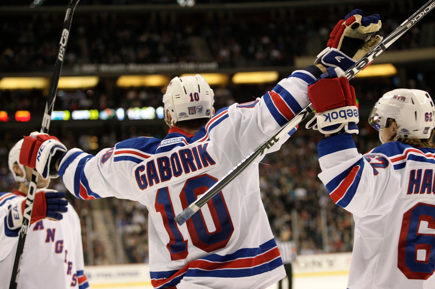 Marian Gaborik, the one-time Wild star, was traded from the Rangers to Columbus.