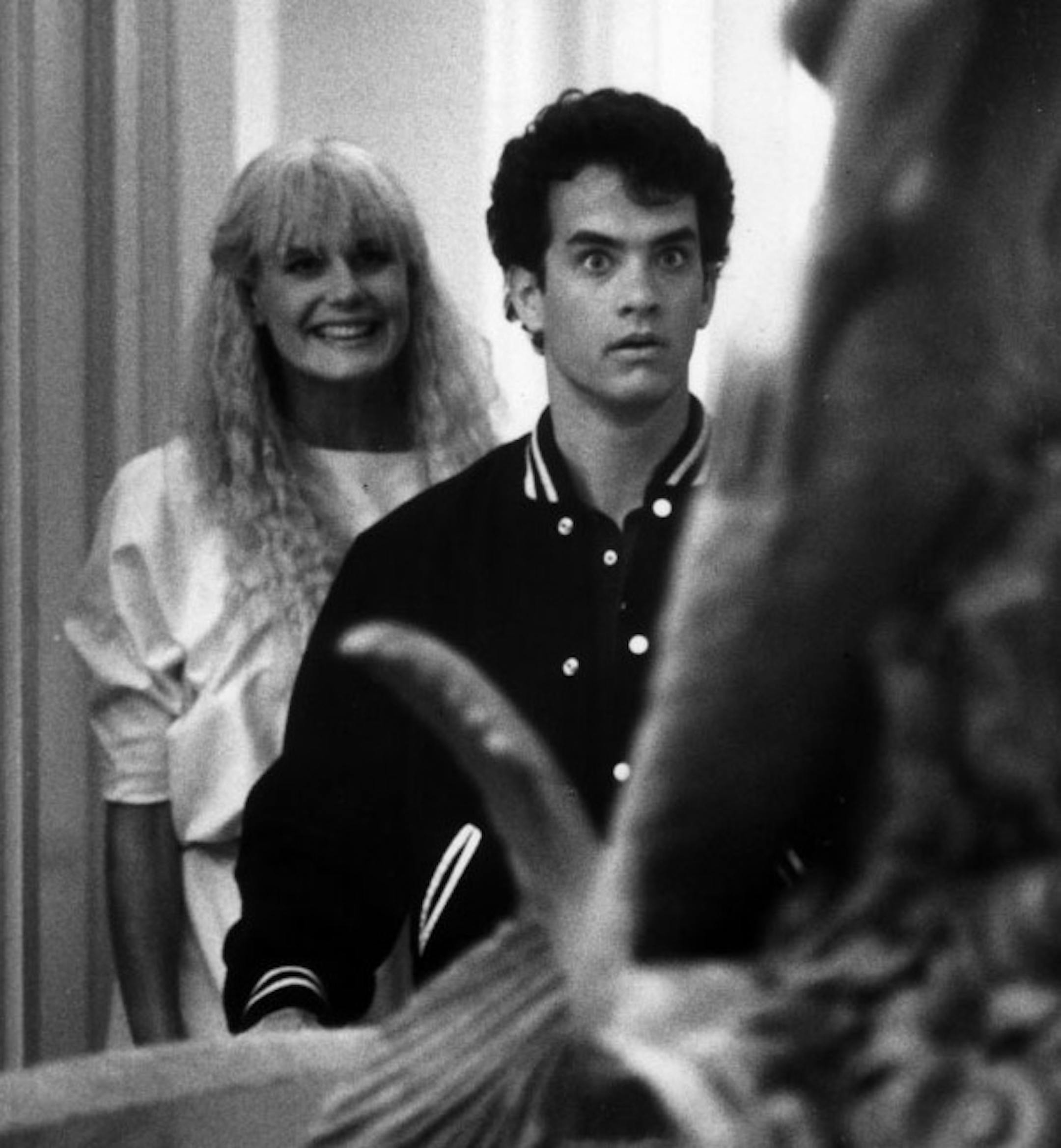 Tom Hanks with Darryl Hannah (behind Hanks), in the 1984 movie "Splash."