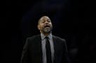Memphis Grizzlies' J.B. Bickerstaff in action during an NBA basketball game against the Philadelphia 76ers, Wednesday, March 21, 2018, in Philadelphia
