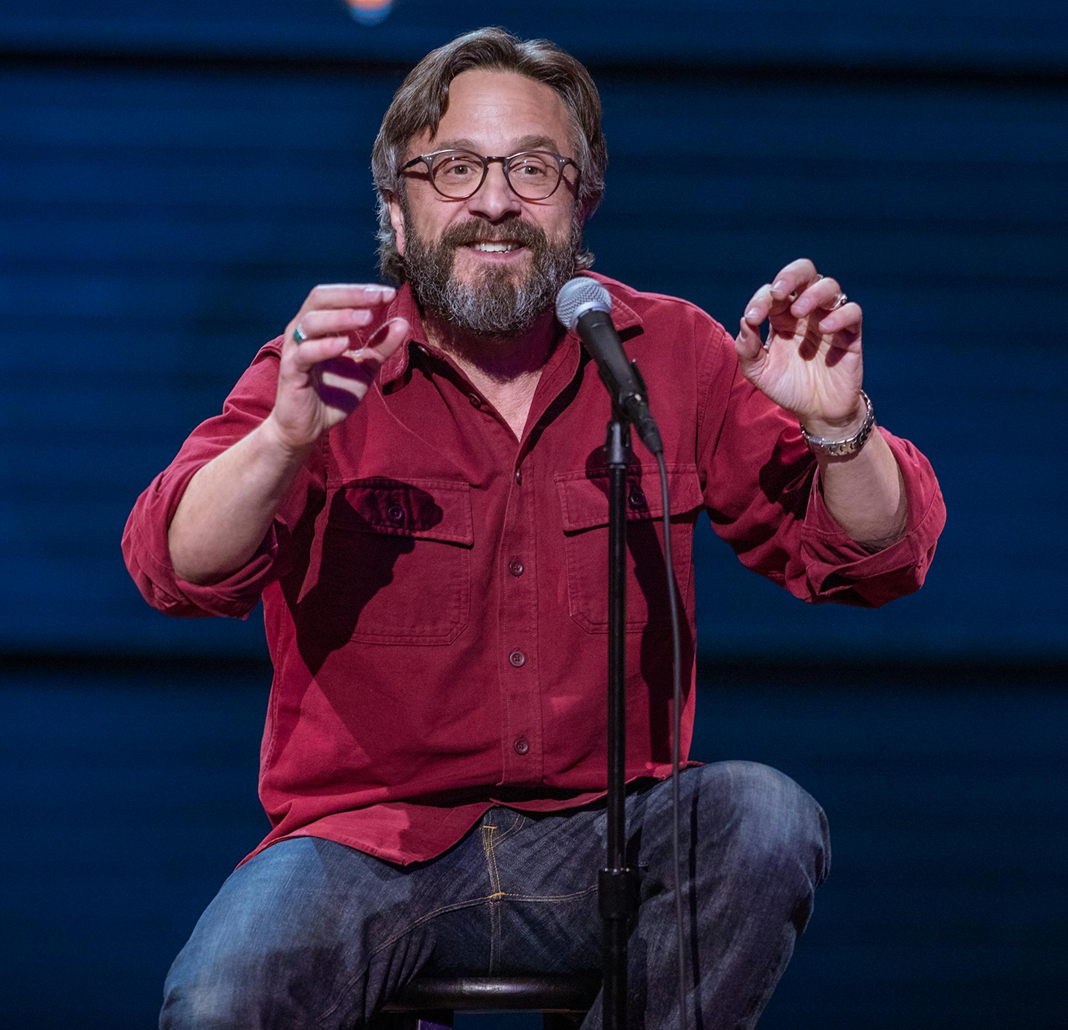 Photo Credit: Adam Bettcher ìMarc Maron: Too Real,î a Netflix stand-up special taped at the Pantages Theatre in Minneapolis
