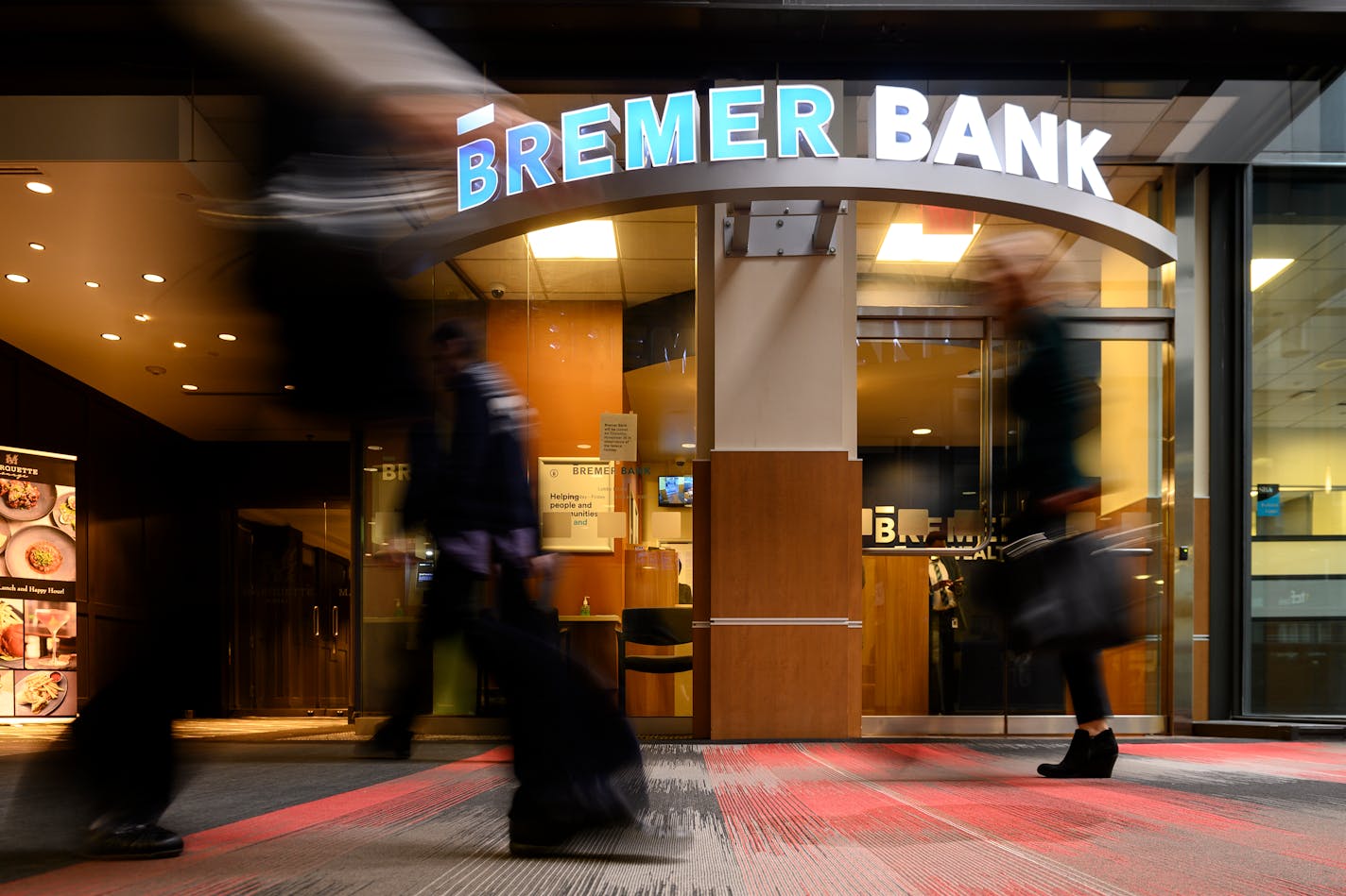 The Bremer Bank branch at the IDS Center in November 2019.