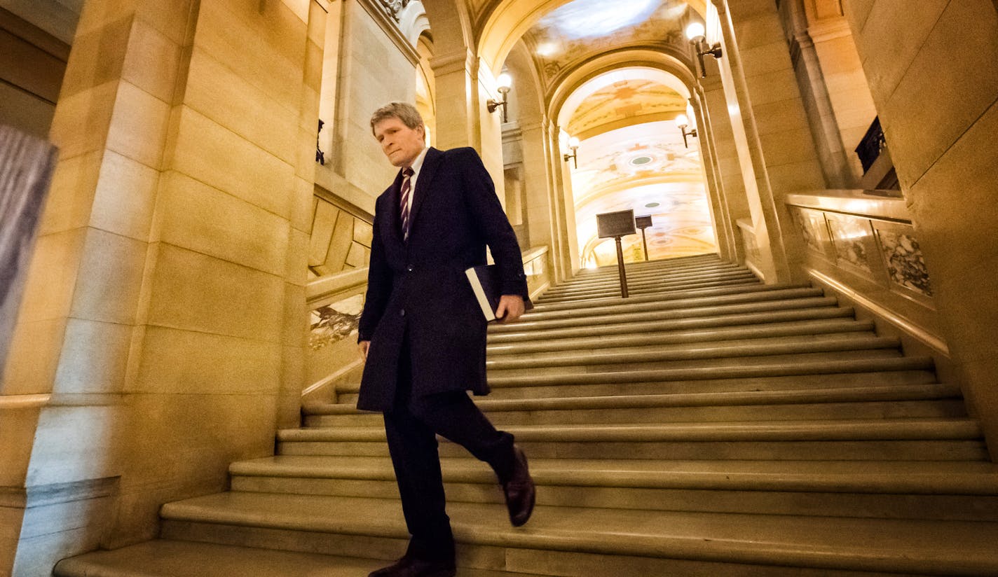 Richard Painter came to the Minnesota State Capitol to announce his exploratory committee for the US Senate. ] GLEN STUBBE &#xef; glen.stubbe@startribune.com Wednesday, March 7, 2018