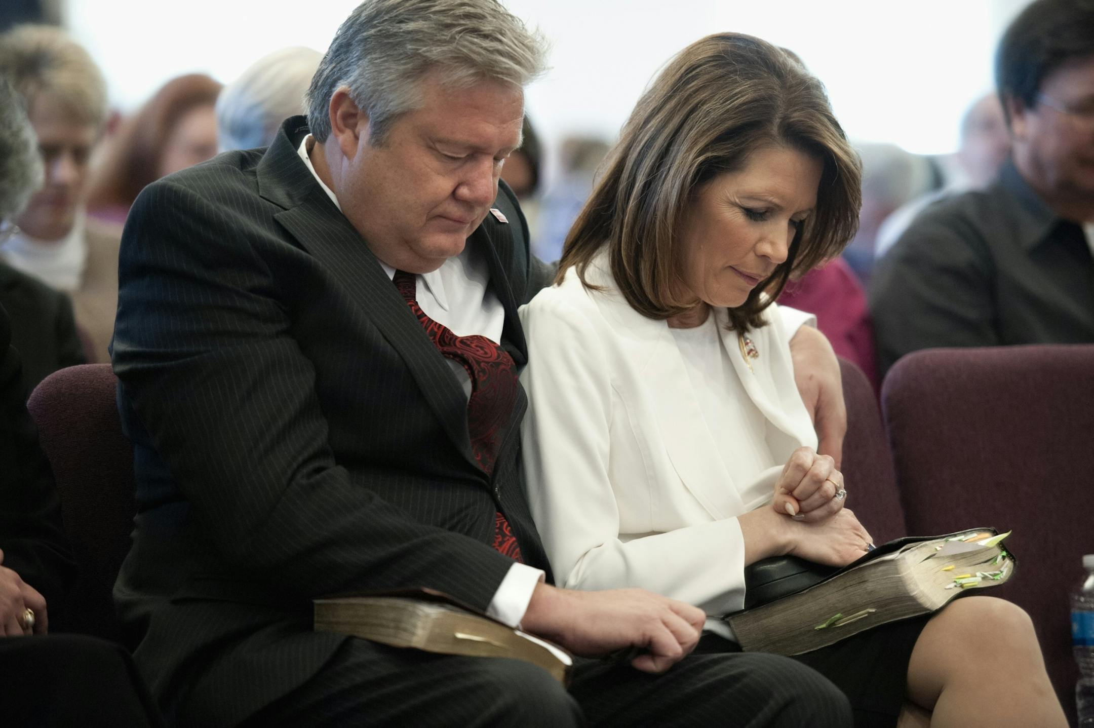 Michele Bachmann and her husband, Marcus, are conservative evangelical Christians.