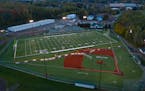 Proctor’s Terry Egerdahl football field in September, 2021. A Proctor football player was charged Friday for an alleged sexual assault against a tea