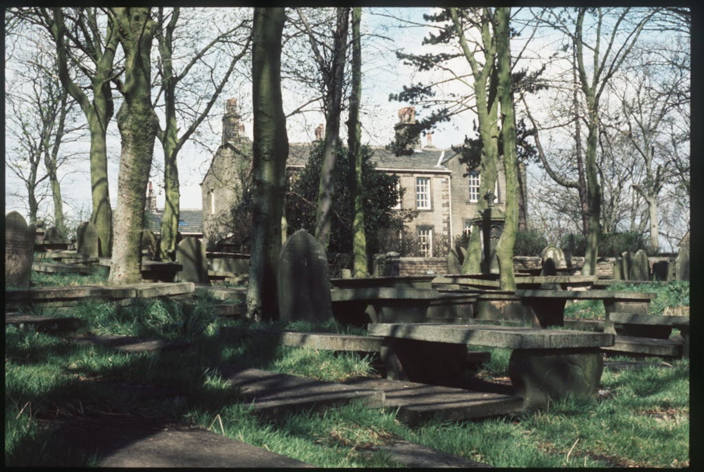 Haworth Parsonage, in Yorkshire, where the Bronte sisters grew up in the 1820s and '30s; their widowed father was the pastor.