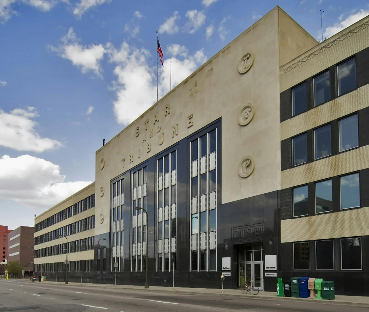 The former Star Tribune building sat at 5th and Portland for many decades.