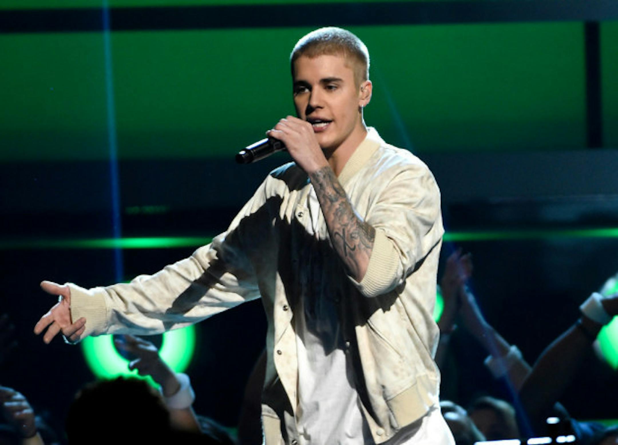 Justin Bieber in happier times last year. / Photo by Chris Pizzello, Invision/AP