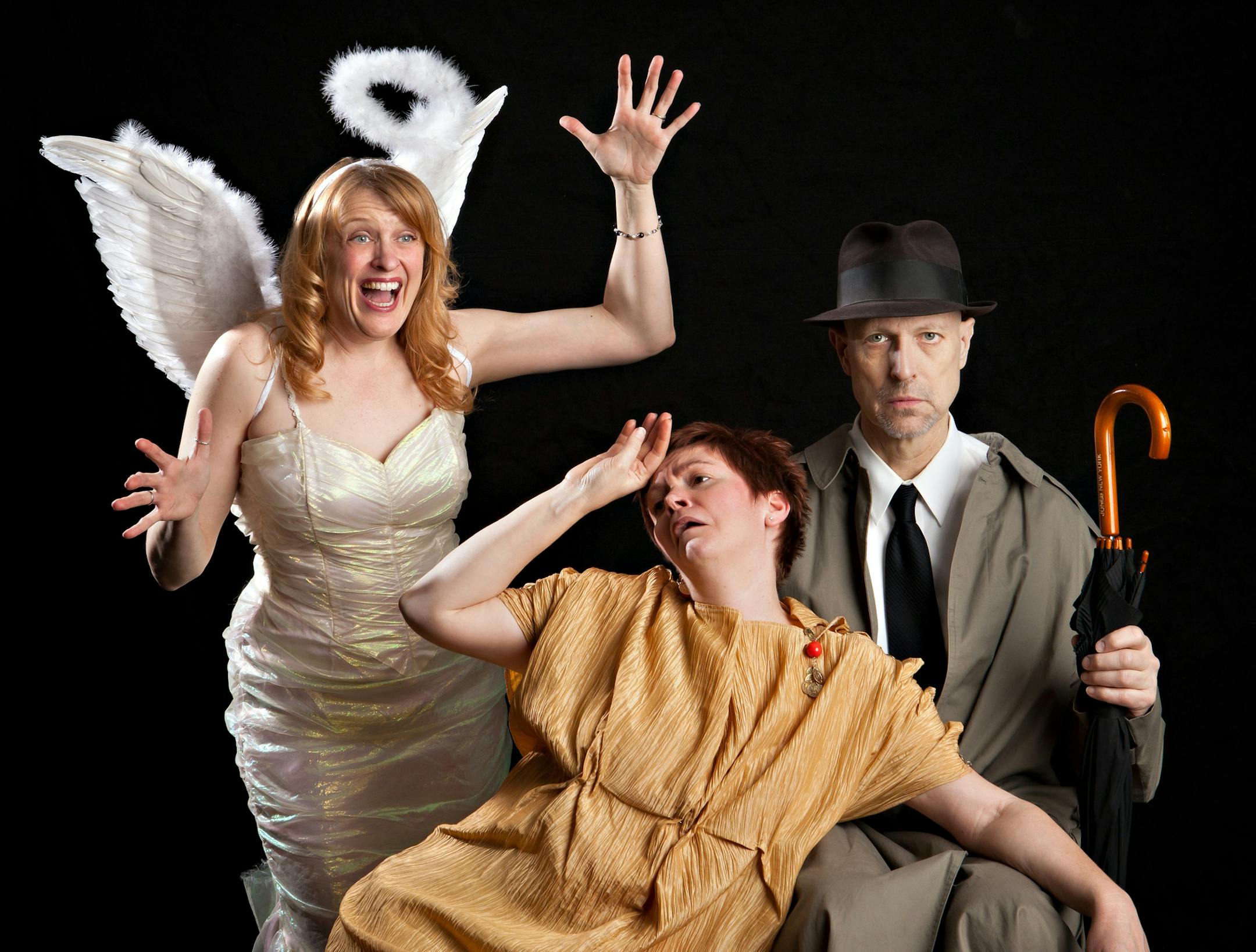 Shanan Custer, Stacey Poirier and Stephen Houtz in "Girl Shorts"