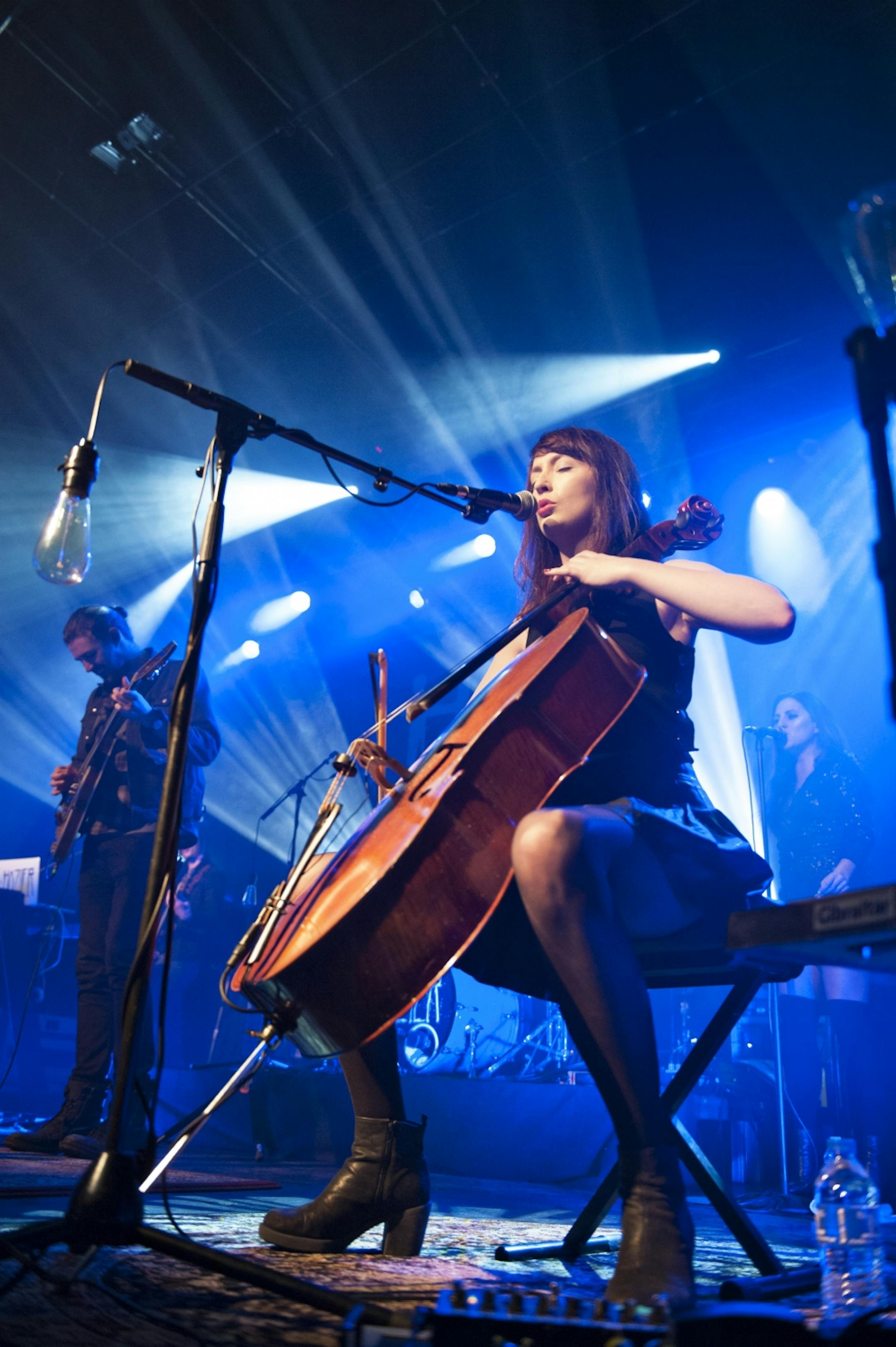 Alana Henderson plays cello for Hozier in Friday's show at First Avenue.