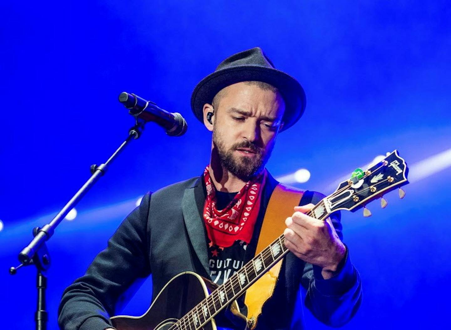 Justin Timberlake, shown here at a recent show in Tennesse. (Photo by Amy Harris/Invision/AP) ORG XMIT: MIN2017092710440414