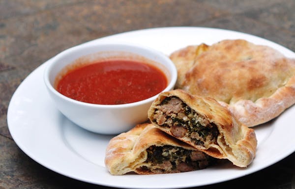 Sausage and kale calzones for healthy family. Credit: Meredith Deeds
