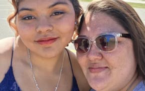Keylah Kendrick, left, and her mother, Sara Callahan