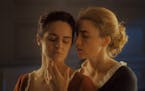 Adele Haenel and Noemie Merlant in the film, 'Portrait of a Lady on Fire.' (Lilies Films/TNS) ORG XMIT: 1572262 ORG XMIT: MIN2002140941060745