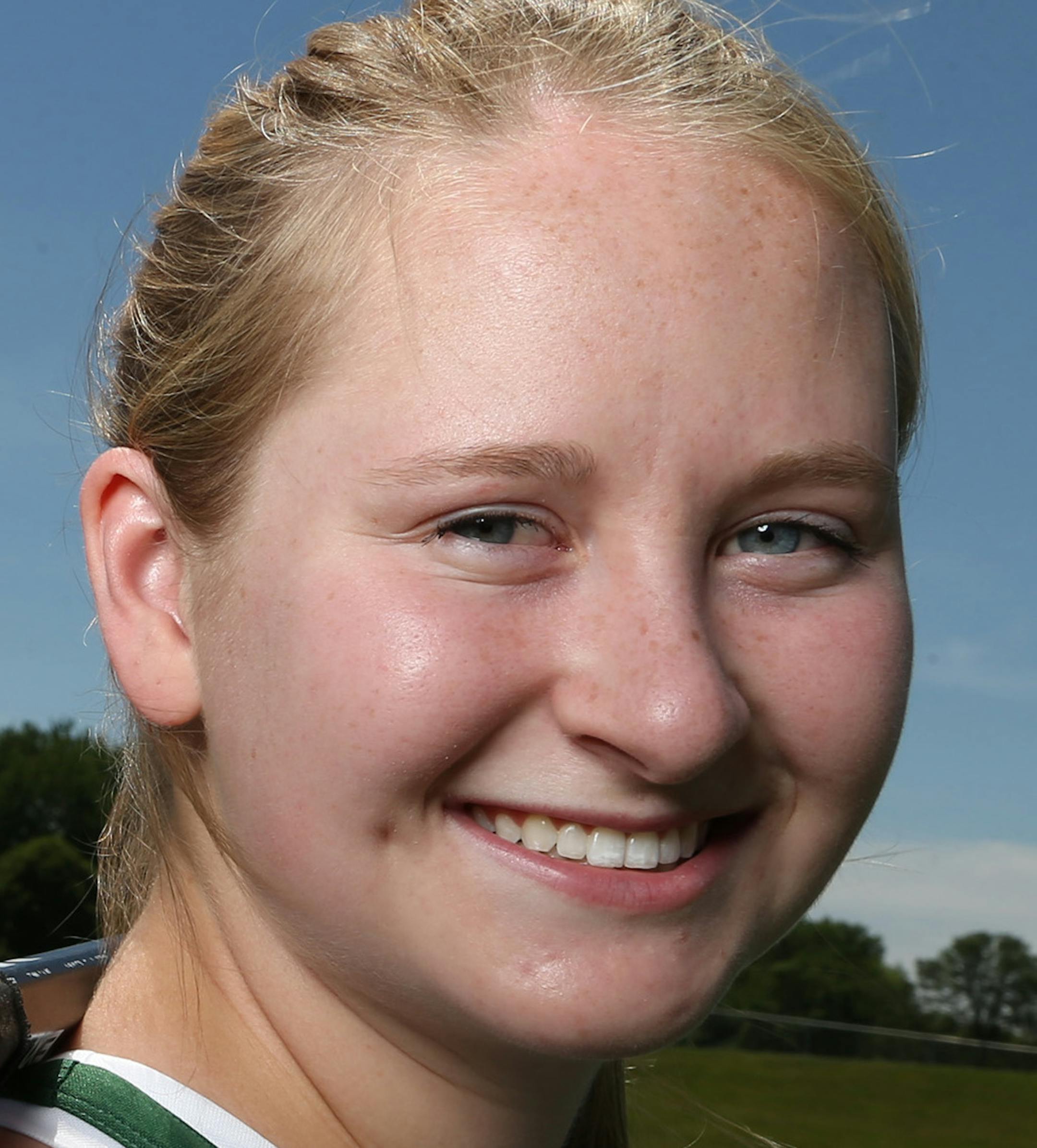 Portrait of metro player Megan Menzuber of Holy Family Wednesday June 8, 2016 in Bloomington, MN.] Jerry Holt /Jerry.Holt@Startribune.com