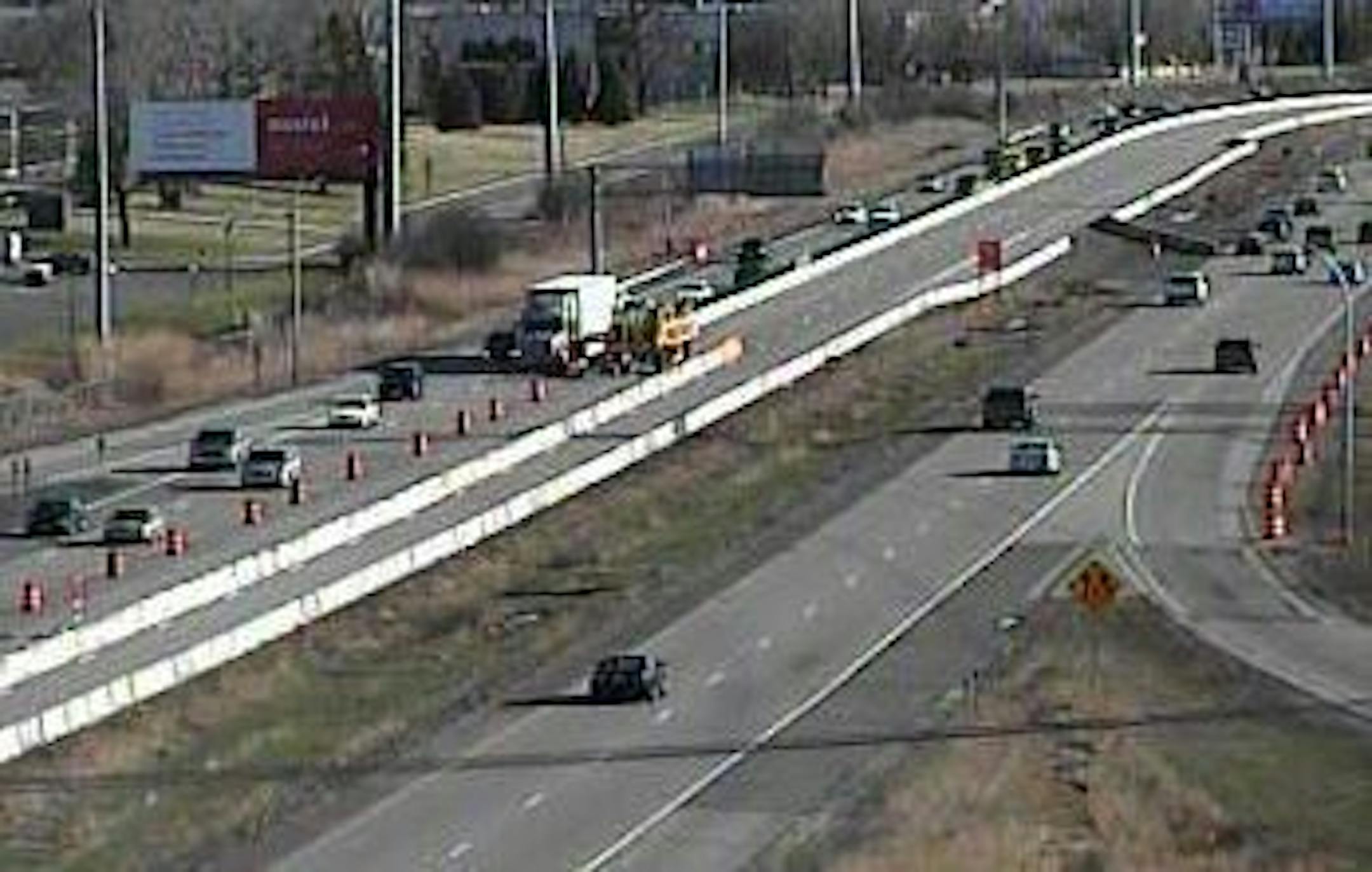 Screen grab from MnDOT camera at I-494 and Hwy. 55