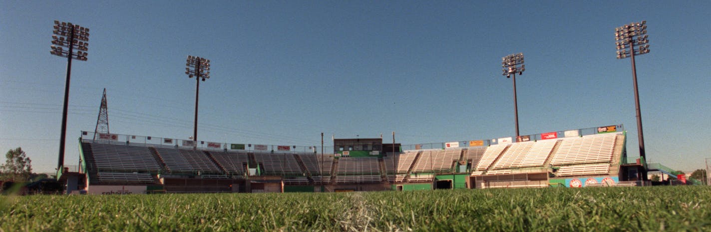 Midway Stadium&#x2019;s field is not level, partly because it is used for prep football.