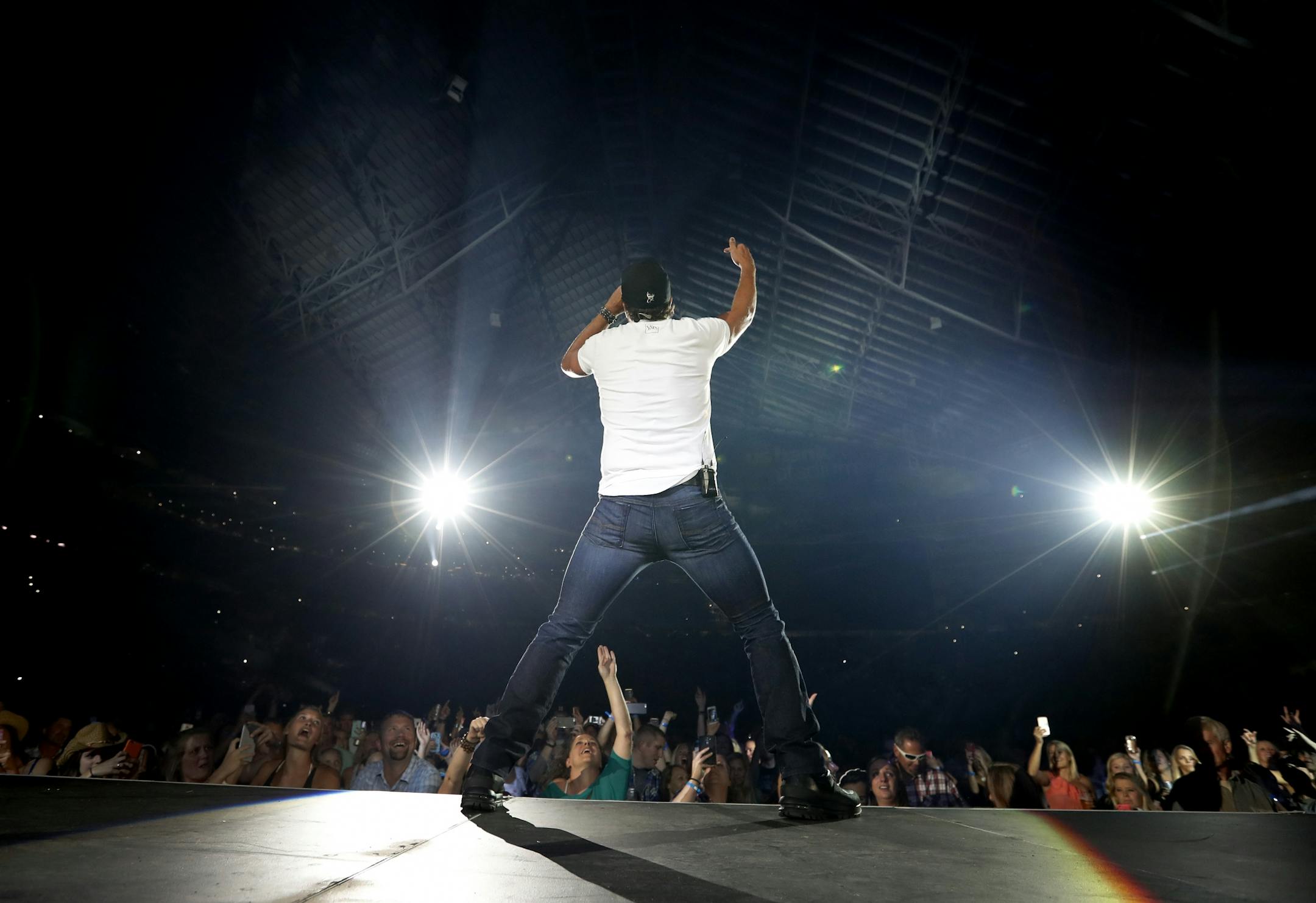 Luke Bryan performed at US Bank Stadium.