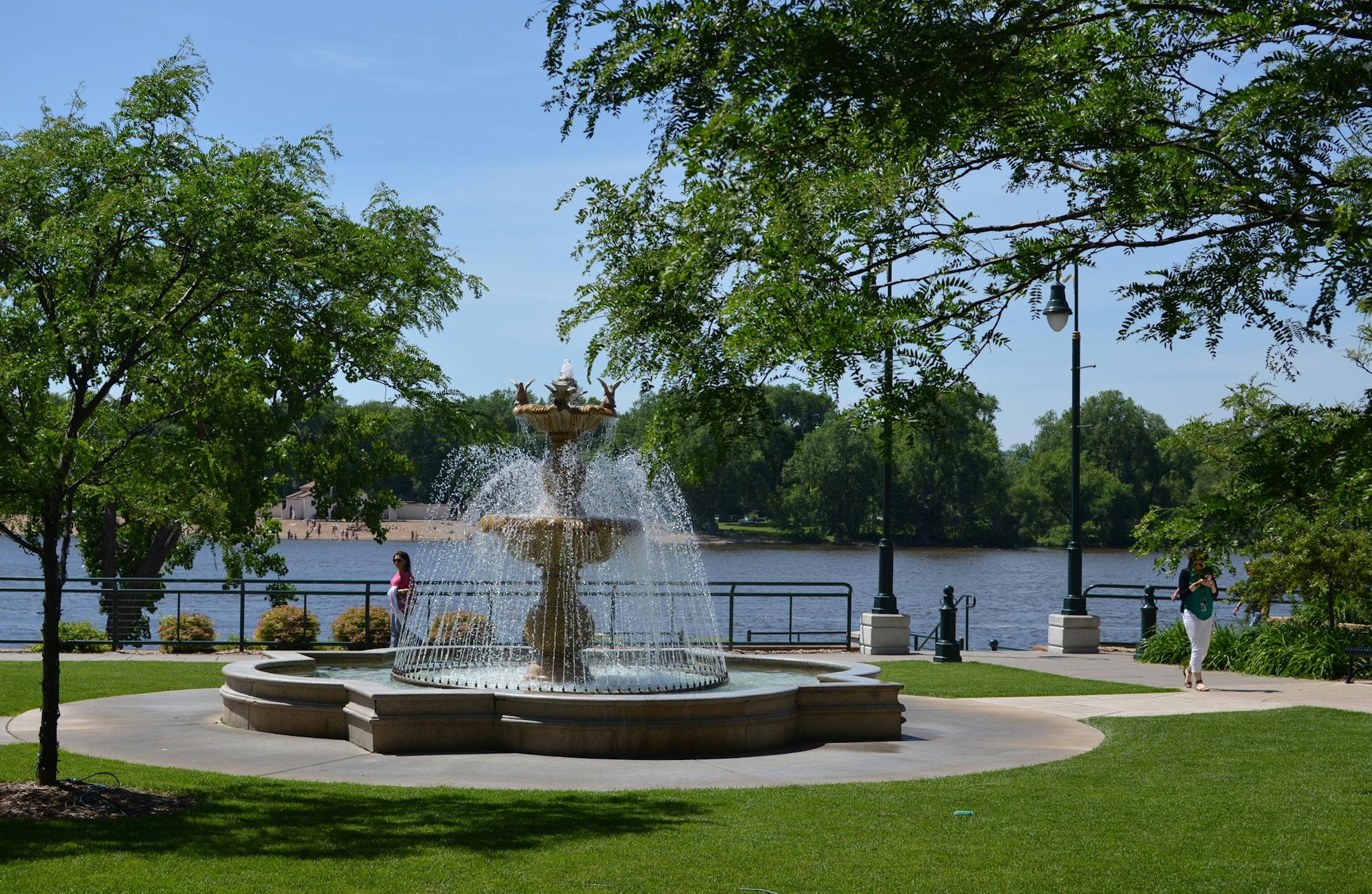 Riverside Park, opened in downtown La Crosse, Wis., in 1911 as Levee Park, is the site of weddings, festivals and events.