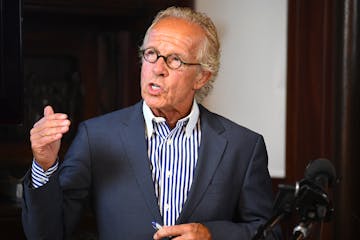 Attorney Jeff Anderson speaks during a news conference Wednesday, July 20, 2016, in St. Paul, Minn. Anderson, a prominent attorney for victims of cler