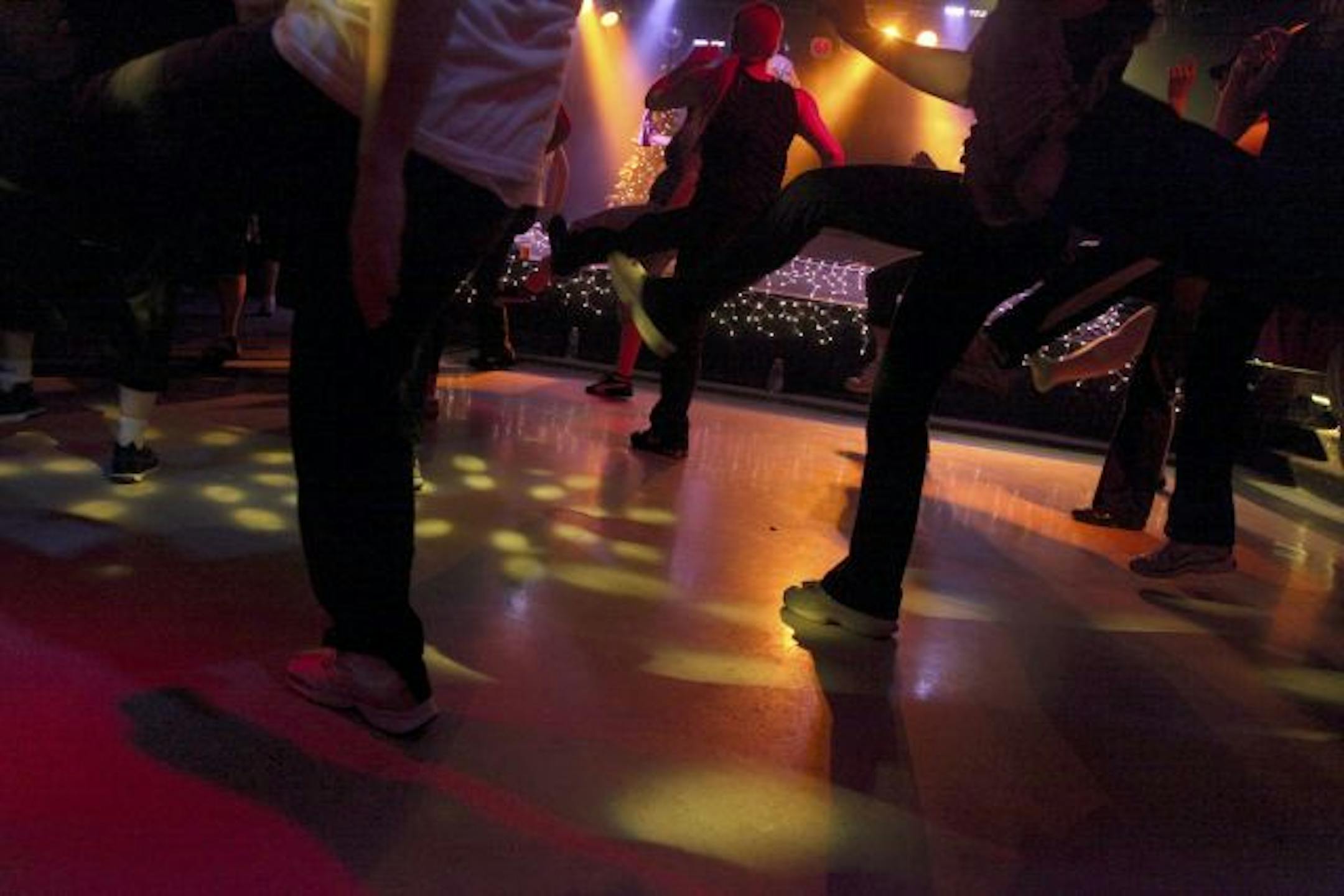 A Zumba class at Bogart's Night Club.