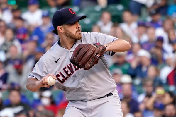 Cleveland lost starting pitcher Aaron Civale to a sprained finger Monday.